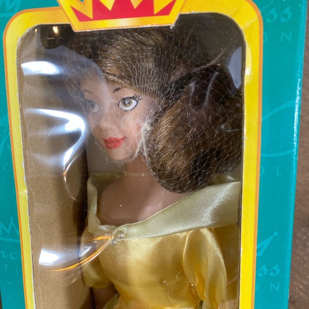 Disney Princess Belle Porcelain 16" vintage doll Limited Edition 1998 Sealed Box - Picture 2 of 13